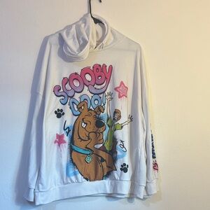 SHEIN 4XL White Scooby-Doo Graphic Hoodie